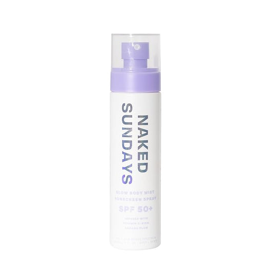 Naked Sundays SPF 50+ Body Mist Sunscreen Spray UVA/UVB Broad Spectrum Mist, 150 ml