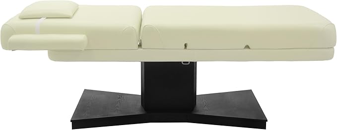 SKINACT Milo 3.0 Motor (with Independent Leg Adjustment) Electric Massage & Facial Bed/Table Beige top and Dark Brown Base