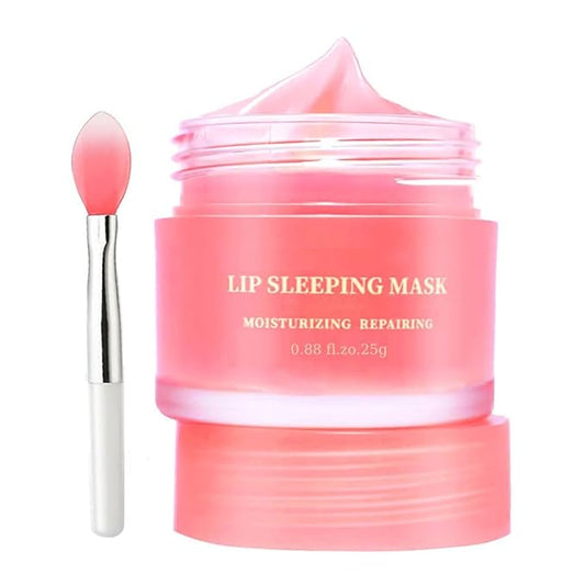 Moisturizing Lip Mask, Hydrating & Prevention Dry and Cracked Lip Scrubs Exfoliator, Lip Exfoliating Sleeping Lip Mask Long Lasting Nourishing Lip Balm