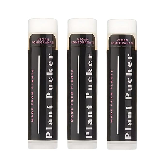 Vegan Lip Balm (3-Pack) (Pomegranate)