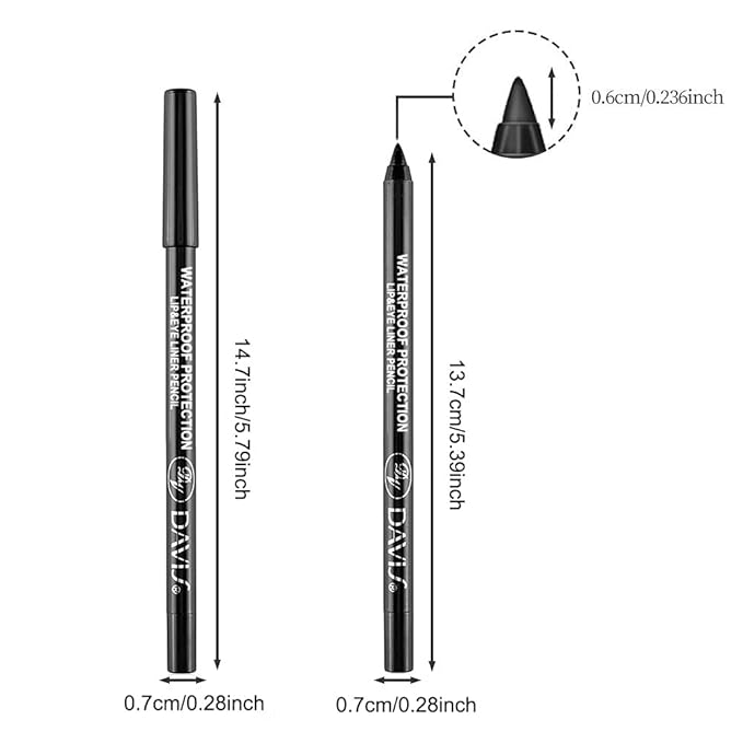 15PCS Colorful Eyeliner Pen Set, Eye Shadow Pencil, Pearl & Matte Metallic Glitter Eyeliner for Women, Eye & Lip Liner, Professional Eye Makeup Set