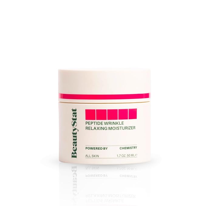 BeautyStat Peptide Wrinkle Relaxing Moisturizer - Made in the USA - Created by a 20+ Year Skincare Veteran Cosmetic Chemist - 1.7oz/50ml