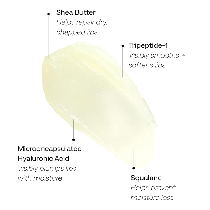 Provence Beauty Soft Bisous Plumping Lip Balm – Hydrating Lip Care Treatment with Tripeptide-1, Hyaluronic Acid & Shea Butter – Smooths, Softens & Plumps Dry Lips (2-Pack)