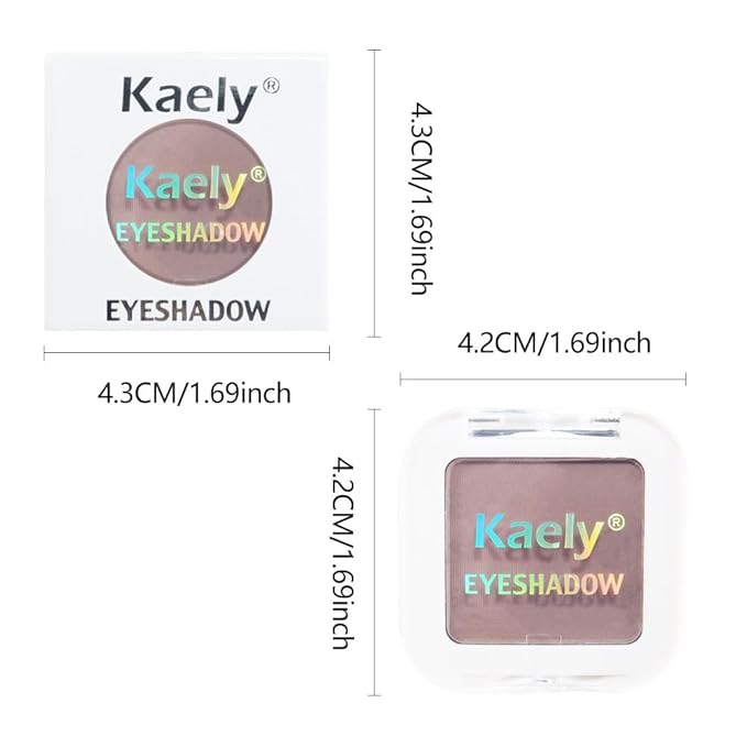 Kaely Taupe Single Eyeshadow Makeup, Blendable Neutral Powder Eye Shadow for Older Women, Lavender Plum Purple Mauve Matte Eyeshadow Palette for Green Eyes Pigmented Waterproof, sombras para ojos, 05