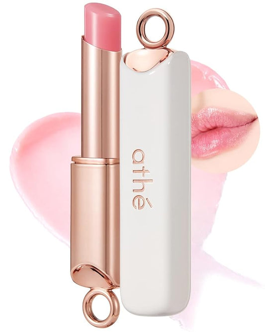 ATHÉ Authentic Lip Balm 01 AUTHENTIC (Tinted), Lightweight Wear & Plumping Lips without Stickiness, Moisturizing & Nourishing Plant-Based Vegan Chapstick for Dry, Petrolatum Free, Cruelty-Free