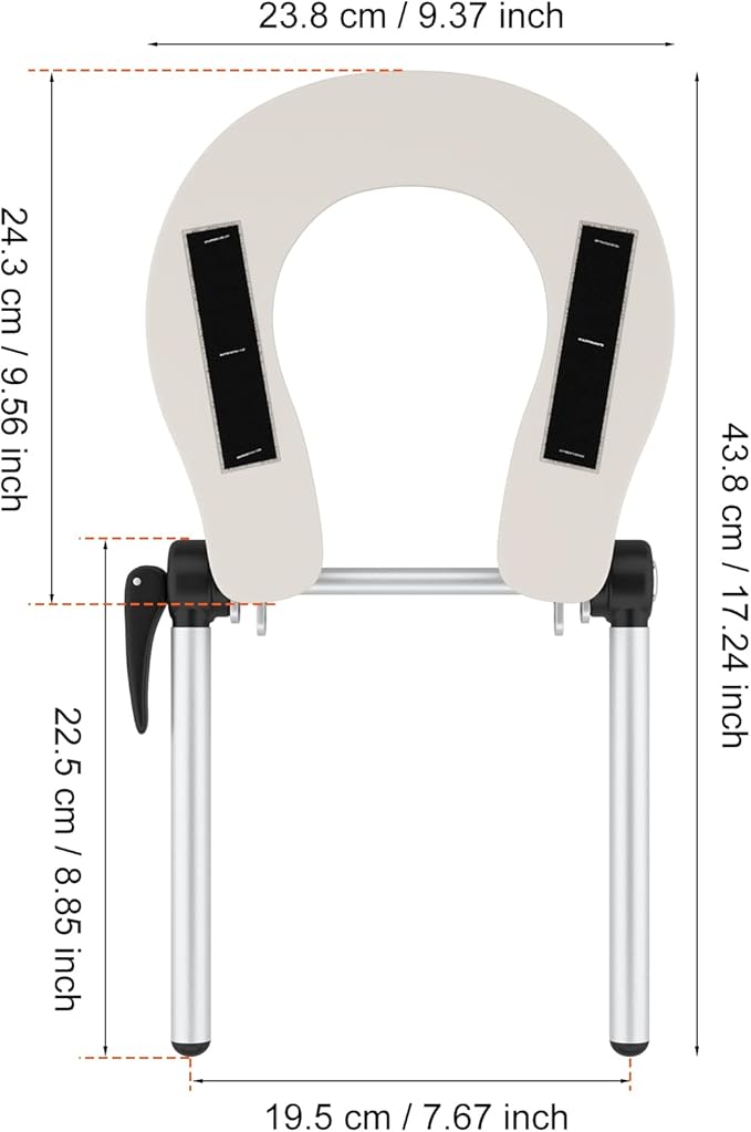 Noverlife Aluminum Universal Face Cradle for Massage Table, Lightweight Standard Massage Headrest Cradle, Professional Face Space Holder Face Cradle Replacement for Massage Bed Spa Beauty Therapy