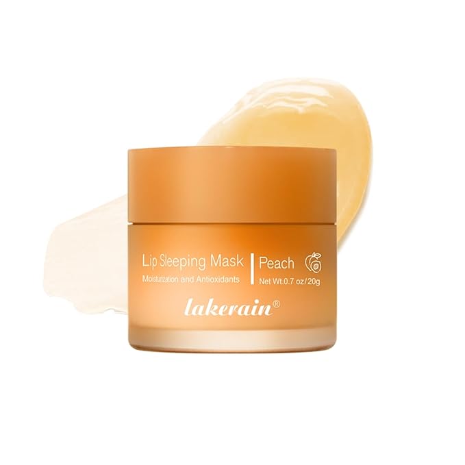 Lip Sleeping Mask,Moisturizing Lip Mask 0.7oz(01-Peach)