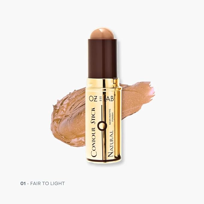 Beauty Shape of You Contour Stick – Multi-Use Creamy Formula for Contouring and Eyeshadow – Available in 4 Shades (01 - Fair To Light, 8G / O.28 FL.OZ（pack of 1）)