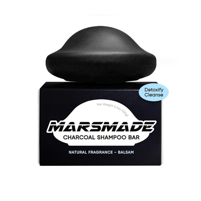 Charcoal Shampoo Bar 2.0 - Hydrating & Moisturizing Natural Hair Soap Bar Shampoo for Excess Oil Build-Up & Scalp Nourishment - Bathing Soap Solid Shampoo for All Hair Types (120g, 4.23oz)