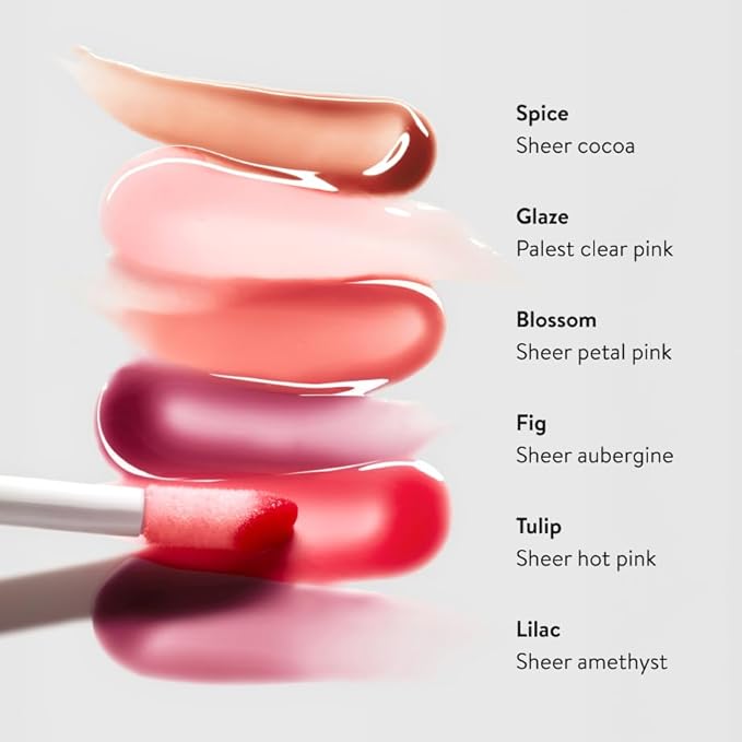 goop Beauty Hydra-Barrier Gel Gloss | Hydrating Lip Gloss to Moisturize & Plump Lips | Hyaluronic Acid & Vitamin E | Blossom - Sheer Petal Pink | 0.13 oz