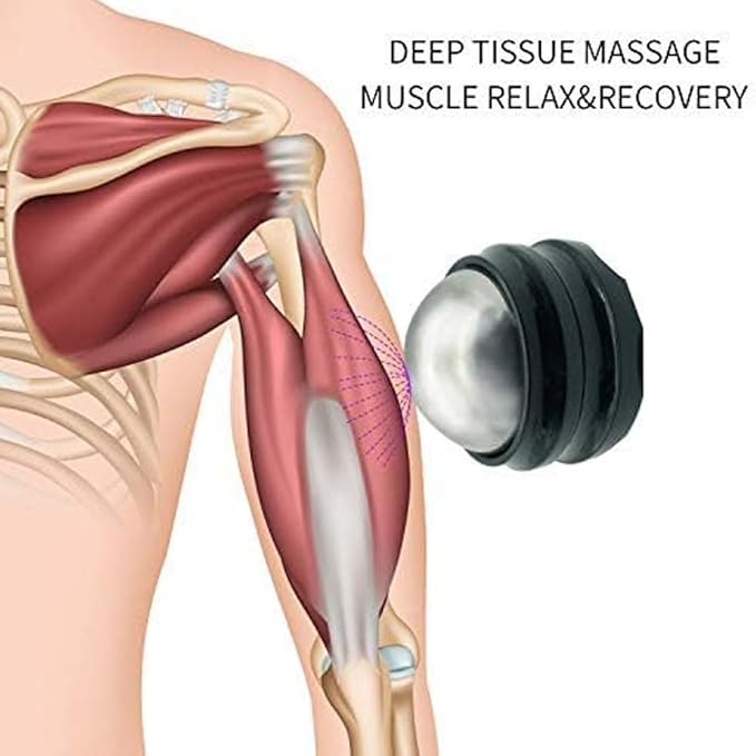 Cold Massage Roller Ball - Gifts for Men Women Teens Boys，Stays Cold for 6 Hours, Home Office Travel Essentials,Sports Fitness Relaxations Gift,Rapidly Relieve Muscle Pain and Tension