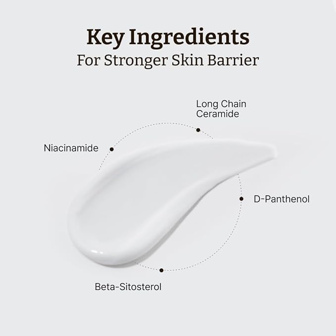 Dr. Reju-All Advanced LC-Ceramide Barrier Cream - Patented Long Chain Ceramide Deep Hydration - Lightweight Korean Face Moisturizer for Strengthening Skin Barrier - 1.69 Fl Oz
