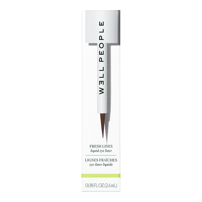 Well People Fresh Lines Liquid Eyeliner, Longwear Liquid Eyeliner For Precise Lines, Hydrating & Smudge-resistant Formula, Vegan & Cruelty-free, Brown