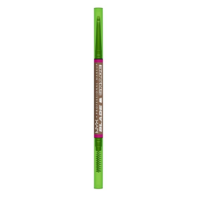 NYX PROFESSIONAL MAKEUP Blade & Shade Brow Pencil, Nano Mechanical Eyebrow Pencil, Up to 16HR Make Up Wear - Taupe