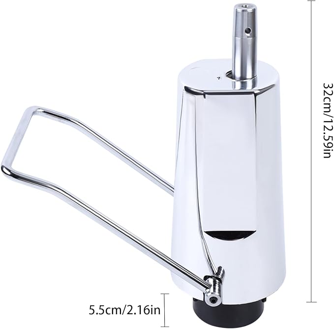 DYNAMI Salon Chair Hydraulic Pump with Base,Barber Chair Base Replacement 4 Screws Barber Chair Hydraulic Pump,Load 661lbs,for Beauty Salon Barber Hairdressing Styling Chairs(5.5in Adjustable Height)