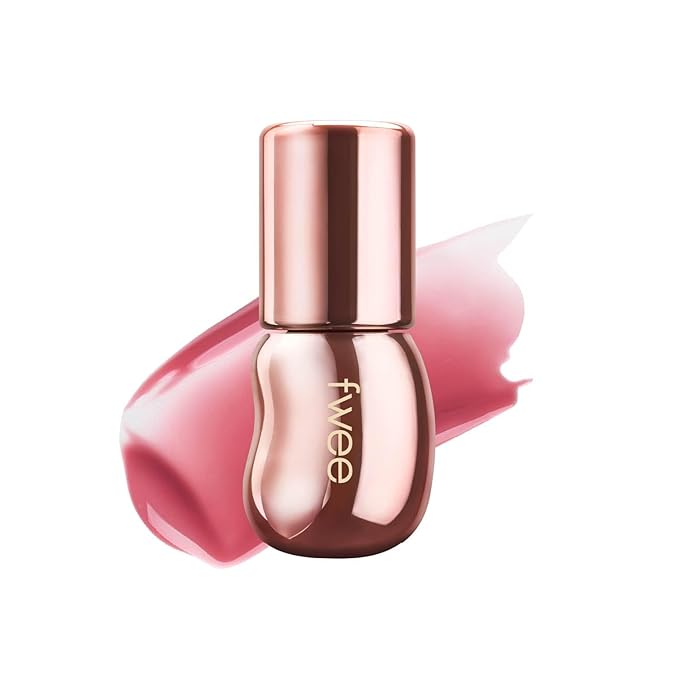 fwee 3D Voluming Gloss 70% (Rich) | Peach 70% | High Shine, Non-Sticky Lip Gloss for Makeup | Long-Lasting, Moisturizing Gel Formula | 30%, 70% Pigment Options | 5.3g