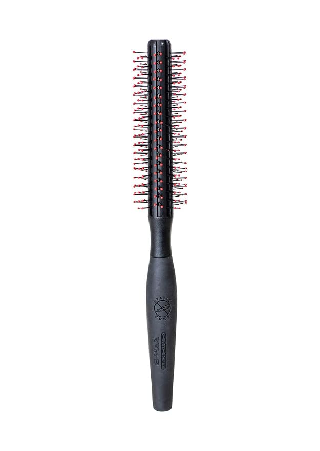 Cricket Static Free RPM 8 Row Round Hair Brush - Curling, Blow Drying, Detangling and Styling Wet or Dry, Suitable for All Hair Types
