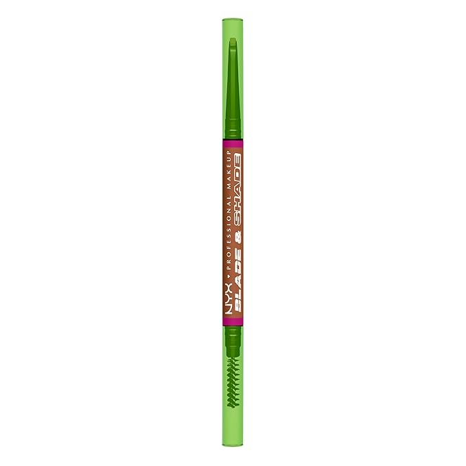 NYX PROFESSIONAL MAKEUP Blade & Shade Brow Pencil, Nano Mechanical Eyebrow Pencil, Up to 16HR Make Up Wear - Auburn