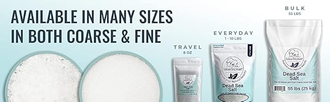 Natural Elephant Dead Sea Bath Salt | 2 Pound Bag | 100% Natural and Pure| Fine Grain | Perfect for Bathing and Soothing Soaks