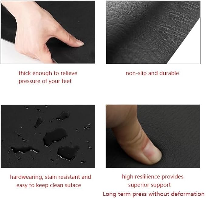 Kaleurrier Floor Mats for Hair Salon Chair - Barber Chair Anti Fatigue Rectangle Mat for Hair Stylist to Prevent Fatigue Caused by Standing - 5 ft. x 3 ft. Barbershop Pad Salon Station Equipment