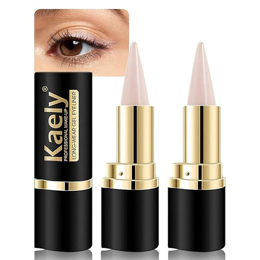 evpct 2Pcs Pastel Mauve Gel Eyeliner Pencil Waterproof for Women Eye Face Paint, Mauve Matte Cream Eyeliner Stick Crayon, Cat Eye Liners Eyeshadow Makeup Smooth Glide delineador de ojos contra el agua