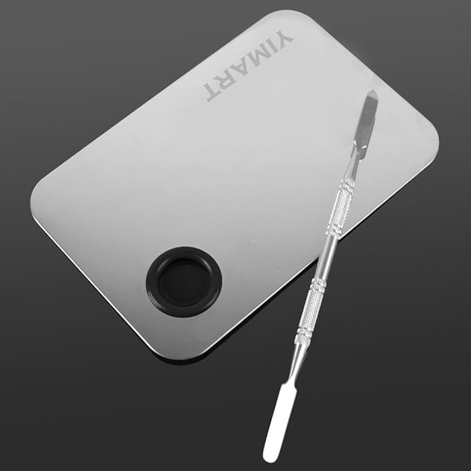 Yimart Stainless Steel Cosmetic Makeup Mixing Pallete