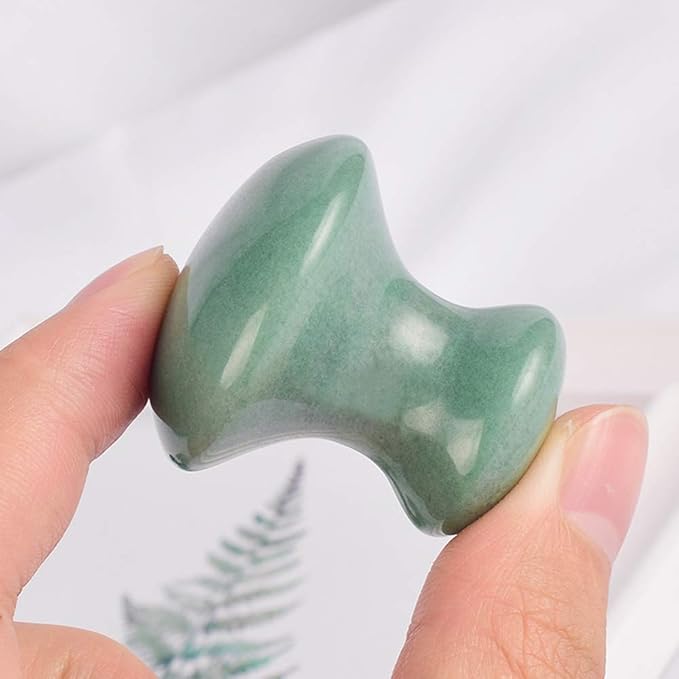 Jade Gua Sha Massage Tools Facial Tool Natural Green Gua Sha Anti Aging Facial Skin SPA for Rejuvenate Skin Anti-wrinkle Anti Aging