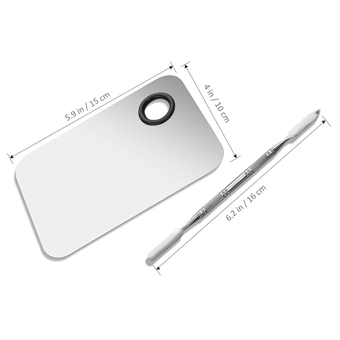 Makeup Palette, Stainless Steel Cosmetic Makeup Palette Professional