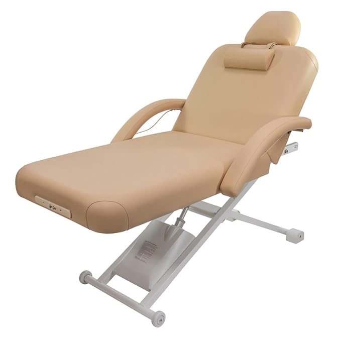 Electric Lift Back Massage, Spa, and Treatment Table | Adjustable Height and Backrest | ADA Compliant | 2 Year Warranty | Foot Control