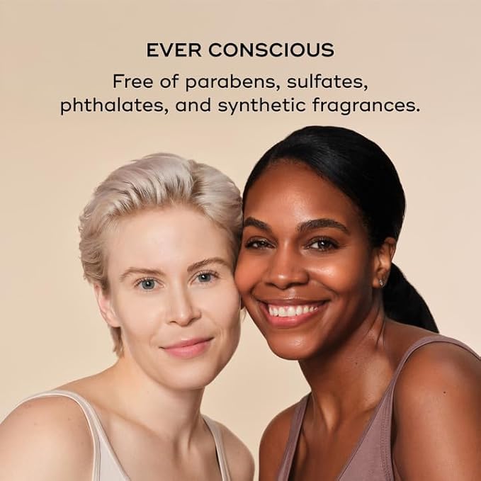 EVER Beauty Water Micellar Cleaning Water & Eye Makeup Remover – Rose Water, Lactic Acid & Pro/Prebiotics Cleanser for Sensitive Skin, Removes Waterproof Makeup, Tones & Hydrates - 5.9 fl oz