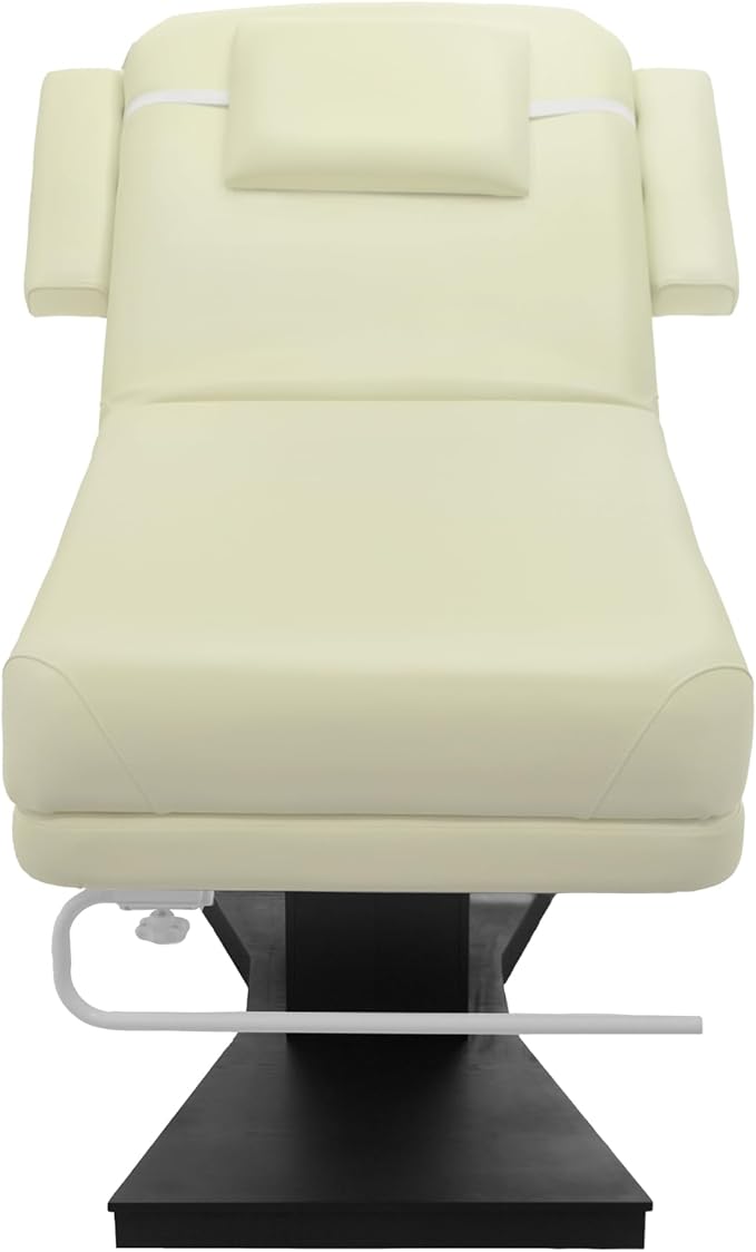 SKINACT Milo 3.0 Motor (with Independent Leg Adjustment) Electric Massage & Facial Bed/Table Beige top and Dark Brown Base