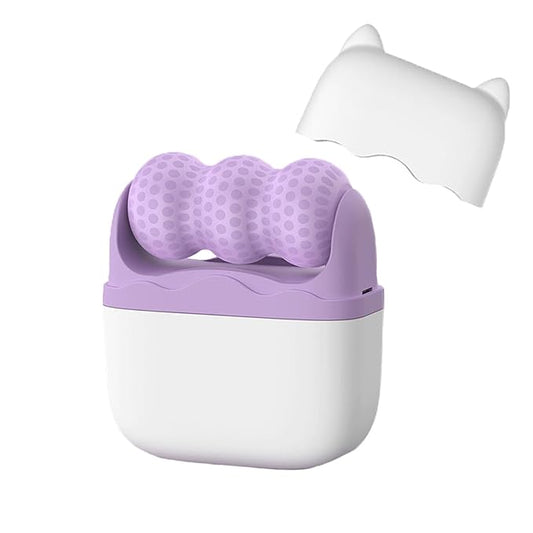 Ice Roller for Face and Eyes - 2 in 1 Cooling Facial Roller Skin Care Tool with Travel Case for Men Women
