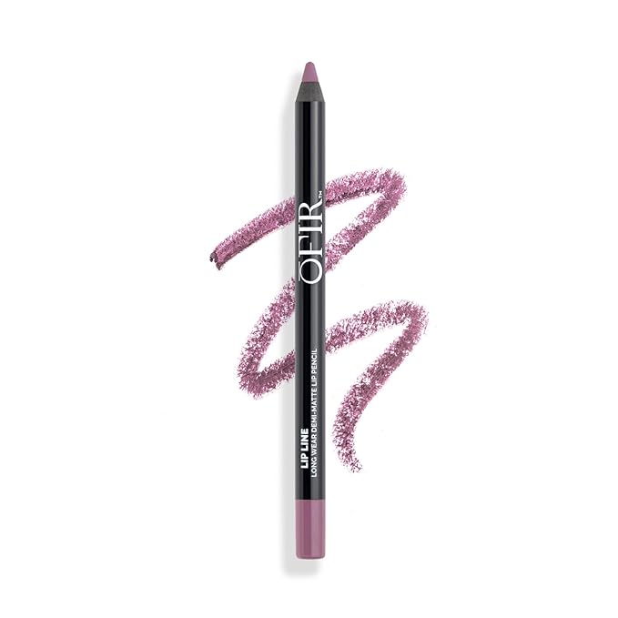 OFIR Longwear Demi-Matte Lip Pencil | Smudge-Proof, Easy Glide, Hydrating, Long-Lasting Color | Go There! - Muted Purple Lip Liner Pencil | 0.042 OZ