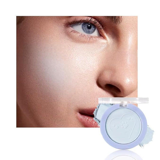 Matte Blush Powder for Cheeks, Cruelty Free Makeup – Long Lasting Natural Face Blusher Makeup, Lightweight Blendable Cheek Color Palette for Women All Skin Tones - #03 Pastel Blue