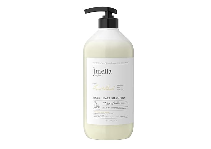 jmella IN FRANCE Lime and Basil Shampoo 33.8 floz with luxury fragrance- Chemical free -17 types of amino acid complex
