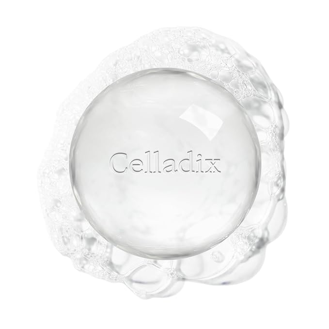 Celladix Crystal Facial Cleansing Soap with Tray – Gentle Morning Cleanser for Oily Skin, 0.00% Irritation, korean skincare 3.17oz (90g) 1ea