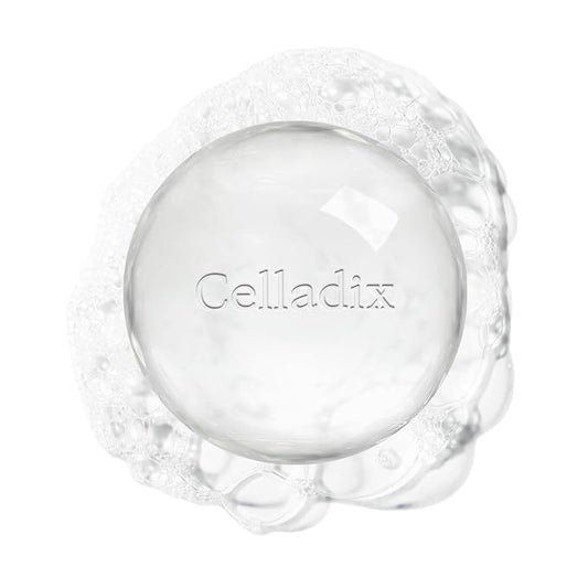 Celladix Crystal Facial Cleansing Soap with Tray – Gentle Morning Cleanser for Oily Skin, 0.00% Irritation, korean skincare 3.17oz (90g) 1ea