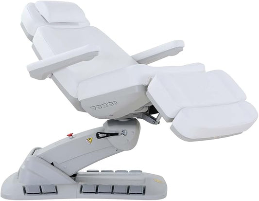 Massage Tools - Professional Spa and Facial Chair with 240° Rotation, LED Lighting, Memory Settings, and Adjustable Headrest - Premium Service Bed and Spa Chair for Salon and Facials - White