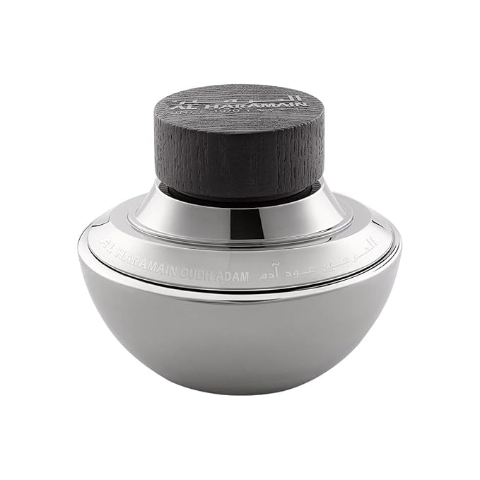 Al Haramain Oudh Adam Eau De Parfum Spray for Unisex - Arabian Perfume for Women and Men - Long Lasting Fragrance with Notes of Saffron, Lavender, Patcholi & Musk - Arabic Cologne - 2.5 oz EDP Spray