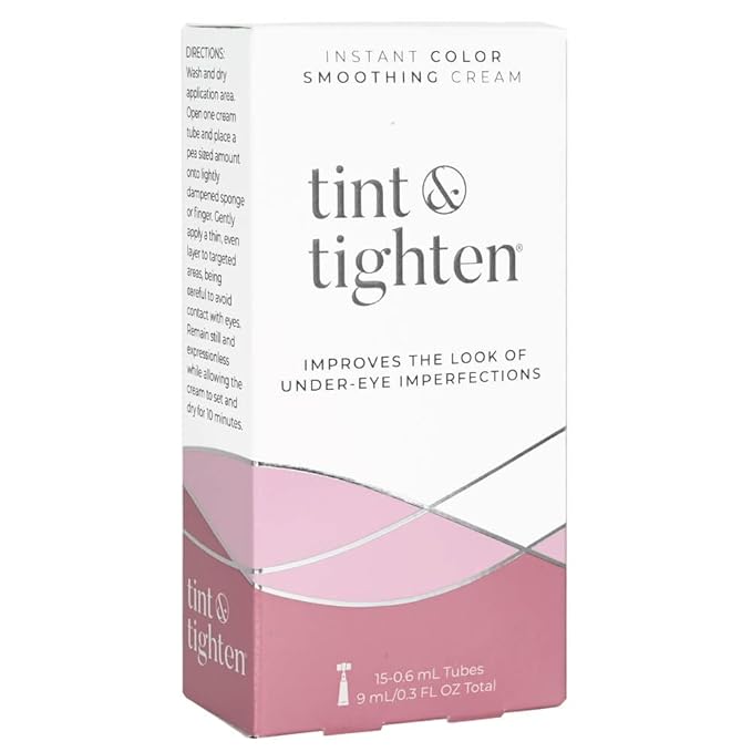 Tint and Tighten Color Smoothing Eye Cream for Wrinkles – Anti Aging Cream Visibly Reduces Under Eye Wrinkles – Eye Cream for Dark Circles and Puffiness – Instant Eye Bag Remover