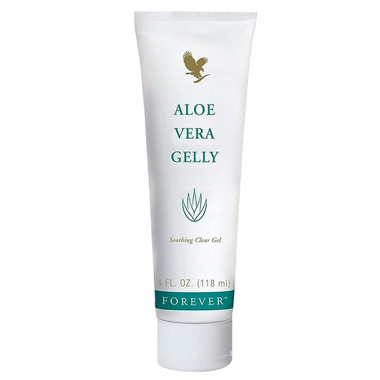 Forever Living Aloe Vera Gelly - Pure Aloe Gel - Soothing and Moisturizing Skin - Non-Staining & Fast-Absorbing - Vegan & Gluten-Free - 4 fl oz
