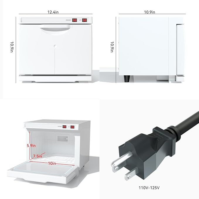 Hot Towel Warmer, 8.5L Towel Warmers Spa, Small Towel Warmer Professional Mini Towel Warmer Cabinet for Facial, Towel Warmer Esthetician Towel Heater for Beauty&Salon(8.5L-White)