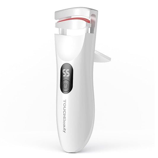 TOUCHBeauty Heated Eyelash Curler,Rechargeable Electric Eyelash Curler with LED Display,3-Level Adjustable Temperature,Rechargeable Natural Curling 24H Long Lasting for Women AG-2316