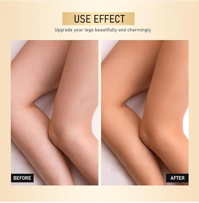 2Pcs Leg Effect Waterproof Makeup, Long-Lasting, Natural Leg Coverage, Body Foundation to Cover Vein, Tattoo and Flaw (03#Bronze, 2Pcs)