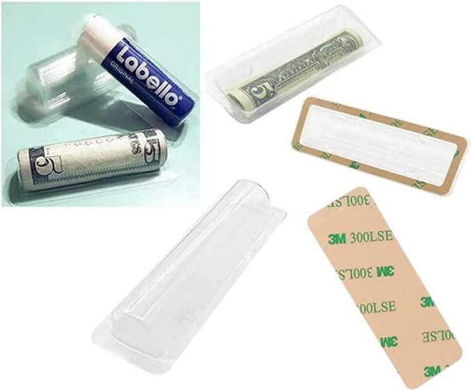 WESAPPINC Clear Chapstick Pouch Plastic Lip