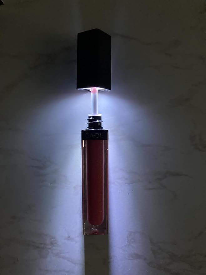 GA-DE Crystal Lights Lip Gloss, 805 - Enriched with Light-Reflecting Crystal Pearls - Smooth Silky, Rich Color - Moisturizes and Adds Shine - 0.2 oz