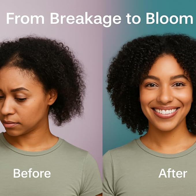 Babassu & Bloom Strengthening Growth Oil, Hair Revitalizing Oil, Multi-Purpose, Cactus & Argan, Potent, Lightweight, Non-Greasy, Soothes Scalp, Reduces Dryness, Thickens Hair