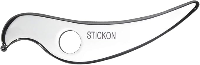 Stainless Steel Gua Sha Scraping Massage Tool - STICKON IASTM Tools Great Soft Tissue Mobilization Tool (B1 Shape)