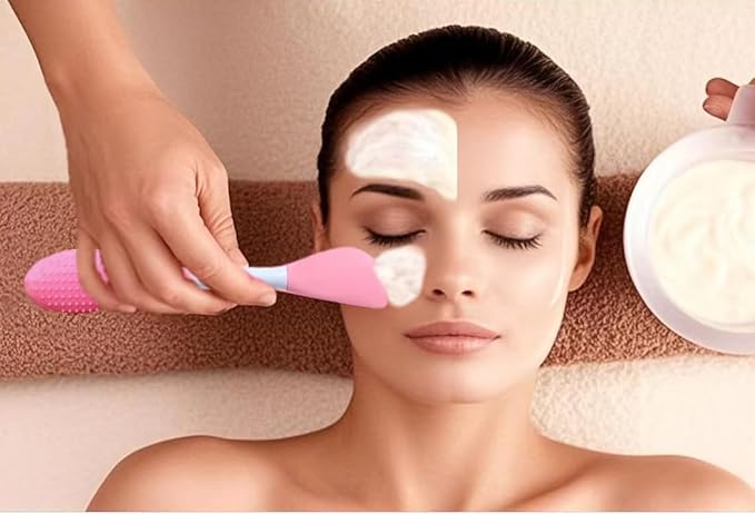 Facial Cleansing Brush pore scrubber for face,silicone face pore cleaning brush nose scrubber for blackhead,Face Mask Brush & Face Scrubber, For Exfoliating, Massaging,DIY Mask