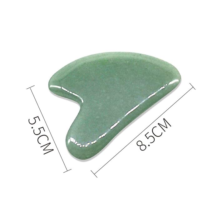 Gua Sha Facials Tools for Jaw Massage Tools Board Natural Jade Stone for SPA Acupuncture Therapy Trigger Point Treatment